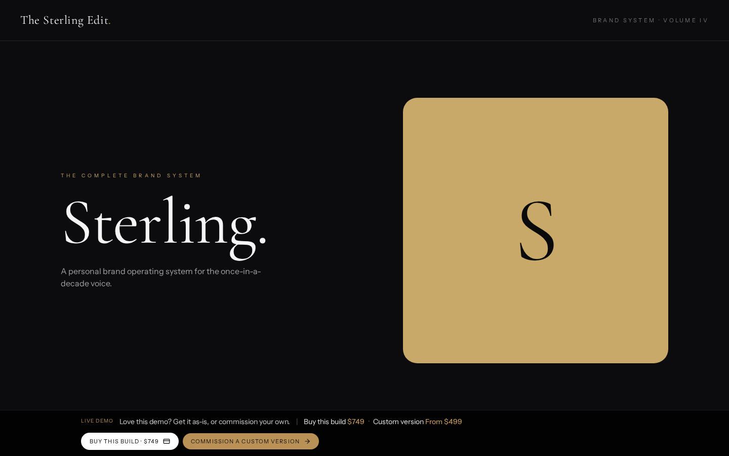 Personal · Premium Brand Kit — Personal Brand mockup