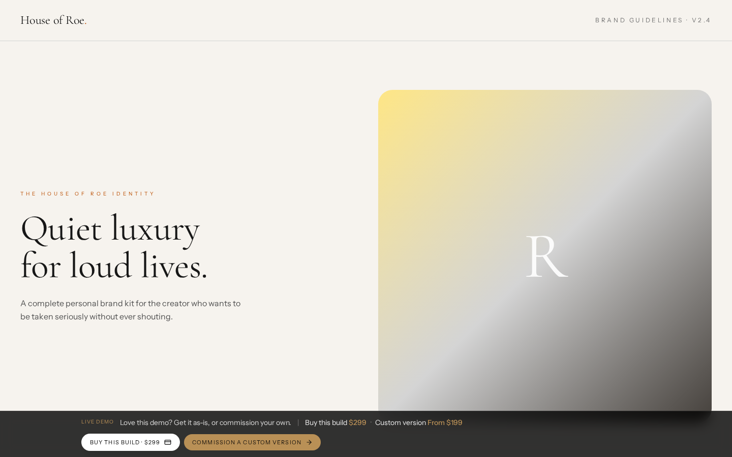 Personal · Professional Brand Kit — Personal Brand mockup