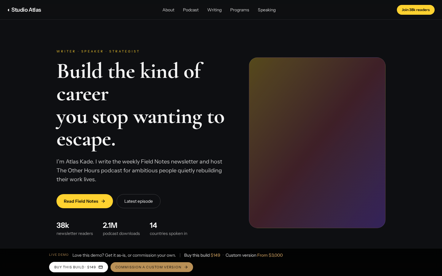 Personal · Professional Website Template — Personal Brand mockup